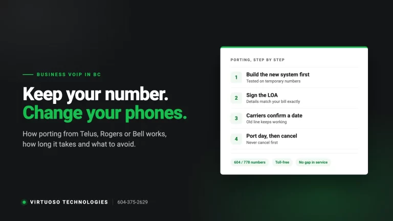 Porting Your Business Number From Telus, Rogers or Bell to VoIP: A BC Guide