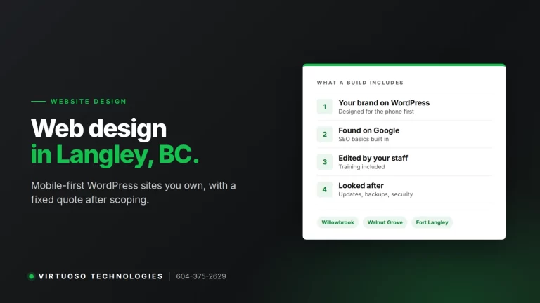 Web Design in Langley, BC